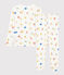 Unisex Feelings Themed Cotton/Lyocell Pyjamas MARSHMALLOW white/MULTICO white