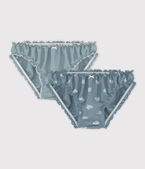 Pack of women's ruched heart print cotton pants variante 1