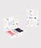 Pack of children's high-waisted printed cotton pants multicolor