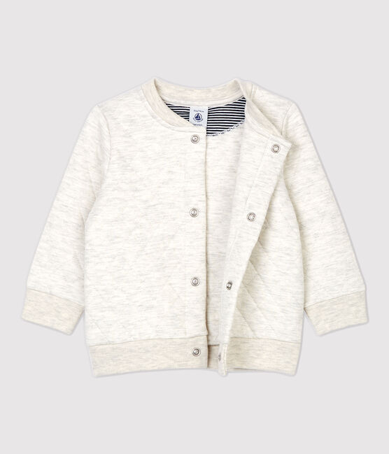 Babies' Quilted Cardigan MONTELIMAR CHINE beige