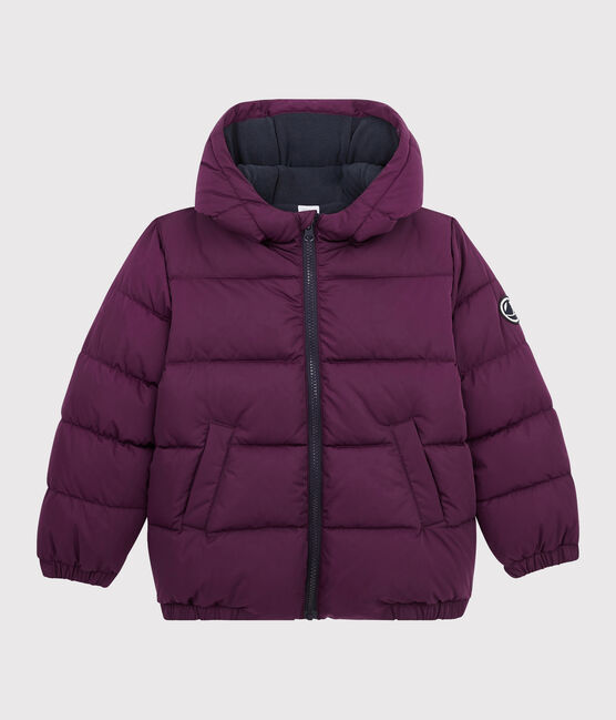 Boys' puffer jacket CEPAGE purple