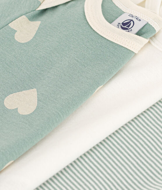 Babies' Short-sleeved Cotton Bodysuits - 3-Pack variante 1