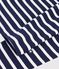 Women's long-sleeved cotton Breton top blue/white