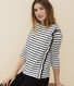 Women's shiny Breton Top
