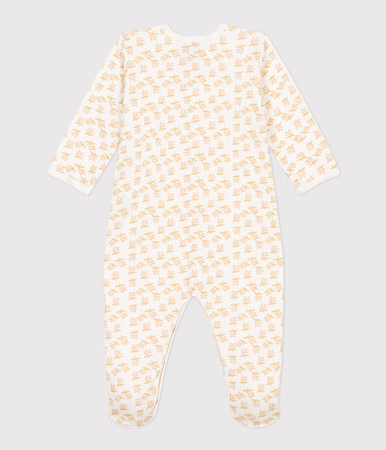 Babies' Floral Tube Knit Pyjamas MARSHMALLOW white/MULTICO white