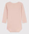 Babies' Long-Sleeved Openwork Bodysuit SALINE pink