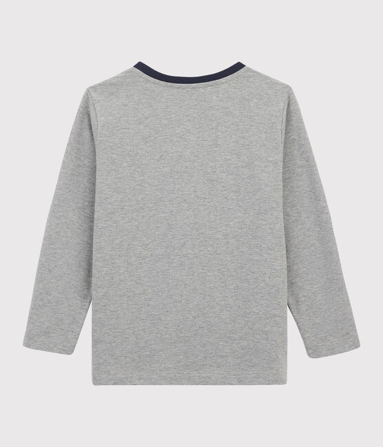 Boys Silkscreen Print T-shirt SUBWAY CHINE grey