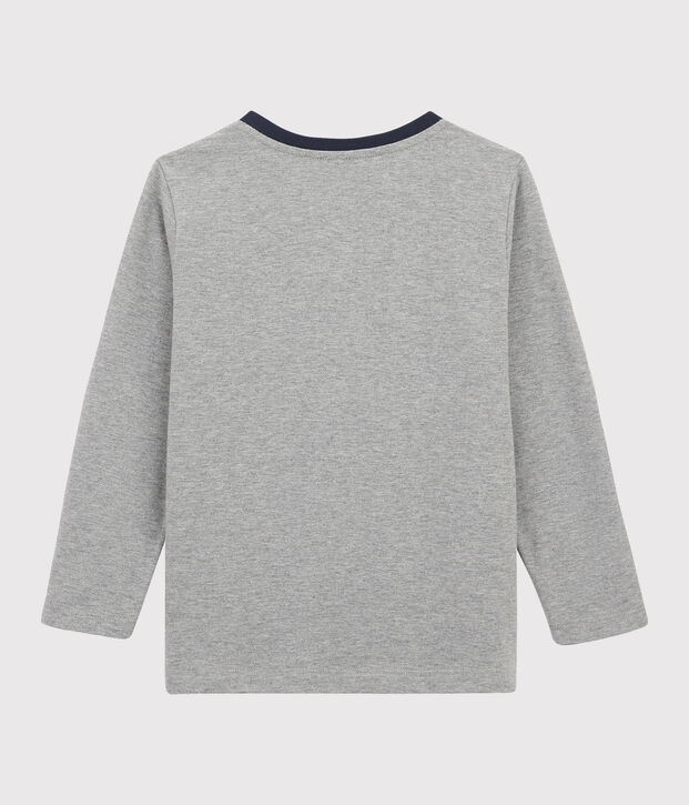 Boys Silkscreen Print T-shirt grey