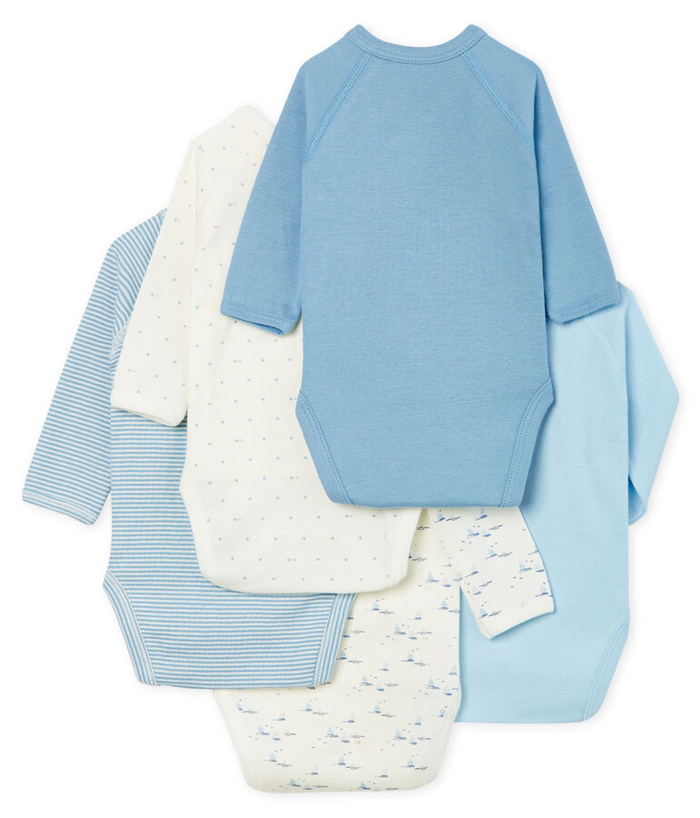 Newborn Babies' Long-Sleeved Bodysuit - 5-Piece Set multicolor