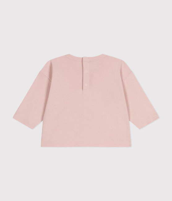 Babies' long-sleeved cotton T-Shirt SALINE pink