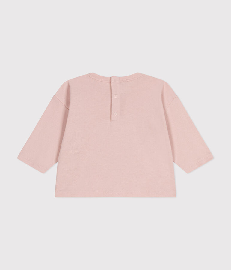 Babies' long-sleeved cotton T-Shirt pink