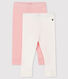 Pack of 2 leggings for baby girls