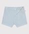 Babies stripy cotton shorts white/blue