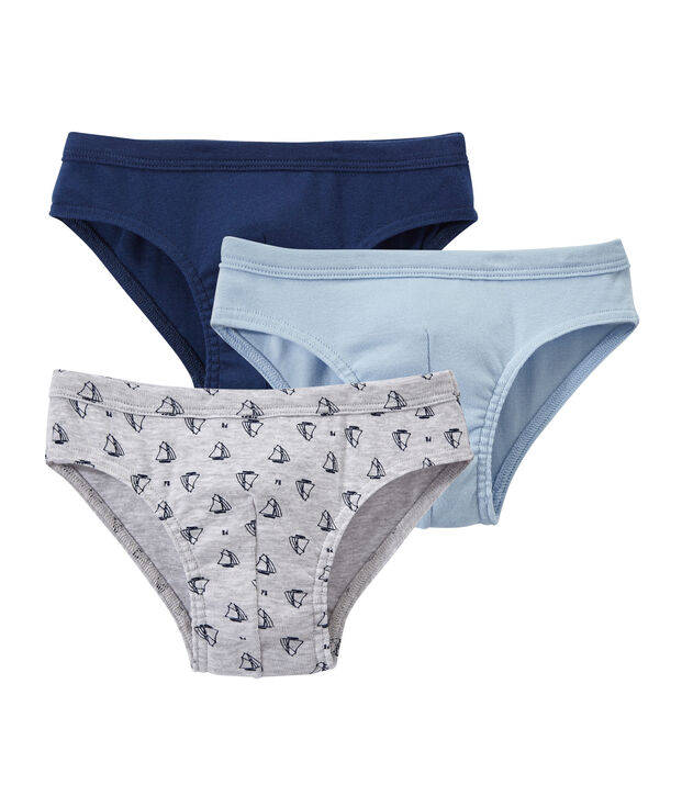 Set of 3 boys' briefs white