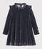 Girl's Long-sleeved Dress SMOKING blue