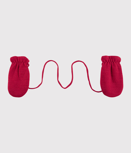 Babies' Microfleece-Lined Mittens TERKUIT red