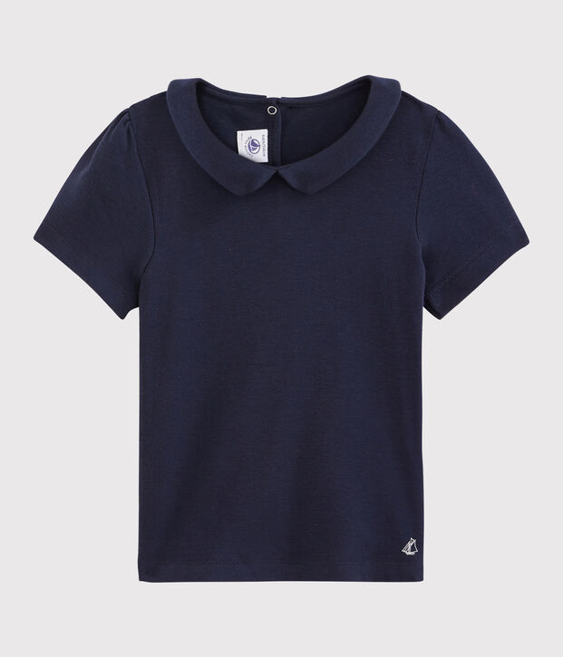 Girls' Short-Sleeved Cotton T-Shirt SMOKING
