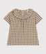Babies' Short-Sleeved Seersucker Blouse
