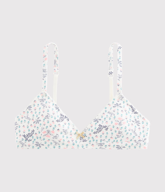 Girls' Padded Bra MARSHMALLOW white/MULTICO white