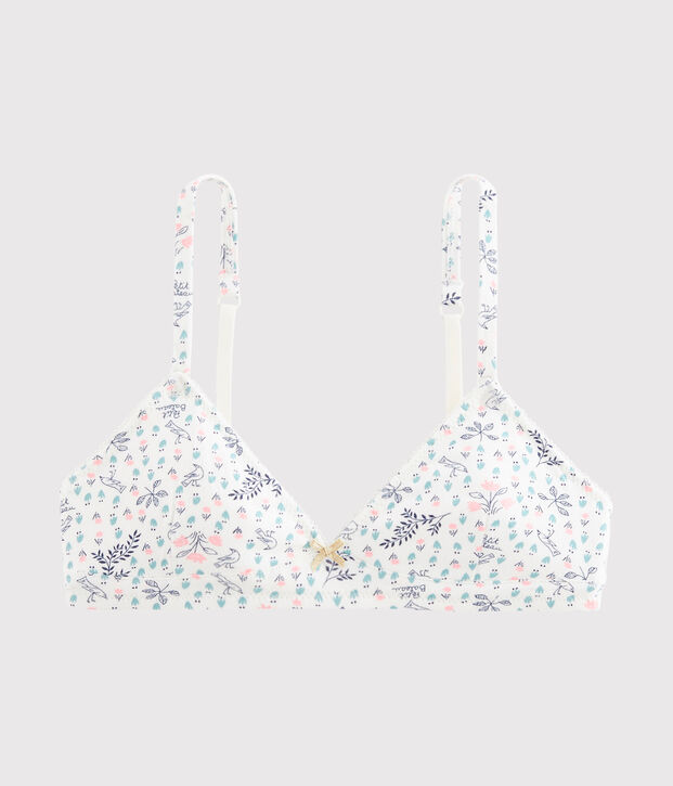 Girls' Padded Bra white/multicolor