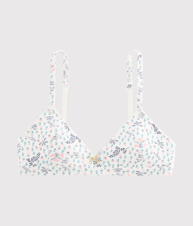 Girls' Padded Bra white/multicolor