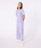 Women's cotton pyjamas with a heart print, short sleeves and wide legs SQUAW white/MARSHMALLOW