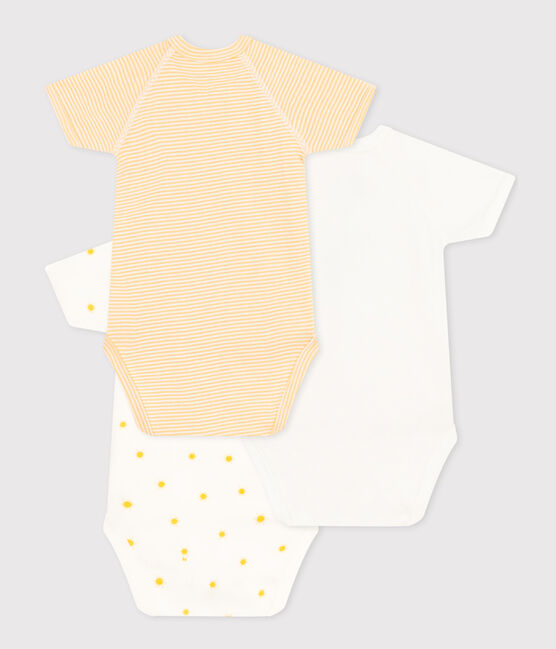 Babies' Wrapover Short-Sleeved Bodysuits - 3-Pack variante 2