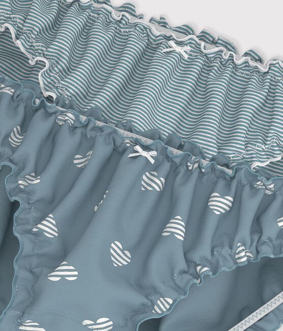 Pack of women's ruched heart print cotton pants variante 1