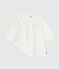Babies' long-sleeved embroidered corduroy dress MILK Ecru/ARGENT