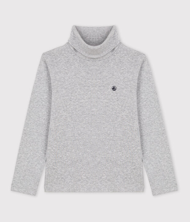 Unisex Children's Cotton Polo Neck grey