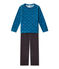 Boy's terry velour pyjamas CAPECOD grey/CONTES blue/MULTICO