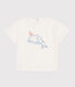 Babies' short-sleeved plain cotton T-shirt