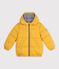 Children's plain puffer jacket yellow