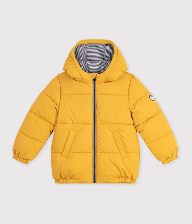 Children's plain puffer jacket yellow