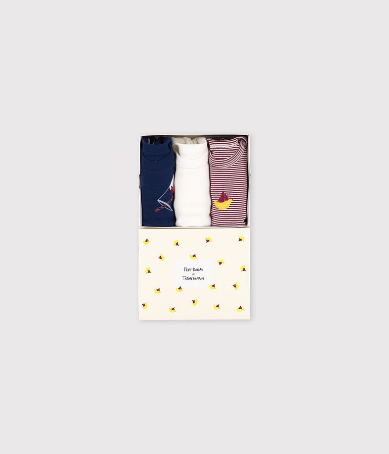 Babies' Organic Cotton Bodysuits - 3-Pack Tajinebanane x Petit Bateau multicolor