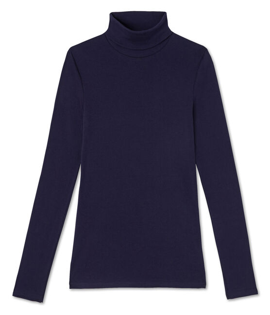 Women's undersweater in light cotton Soir blue