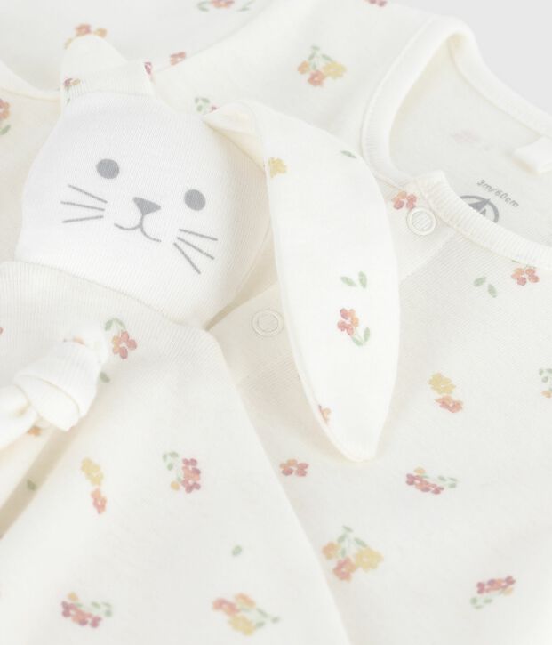 Newborn babies' floral-print cotton gift set multicolor