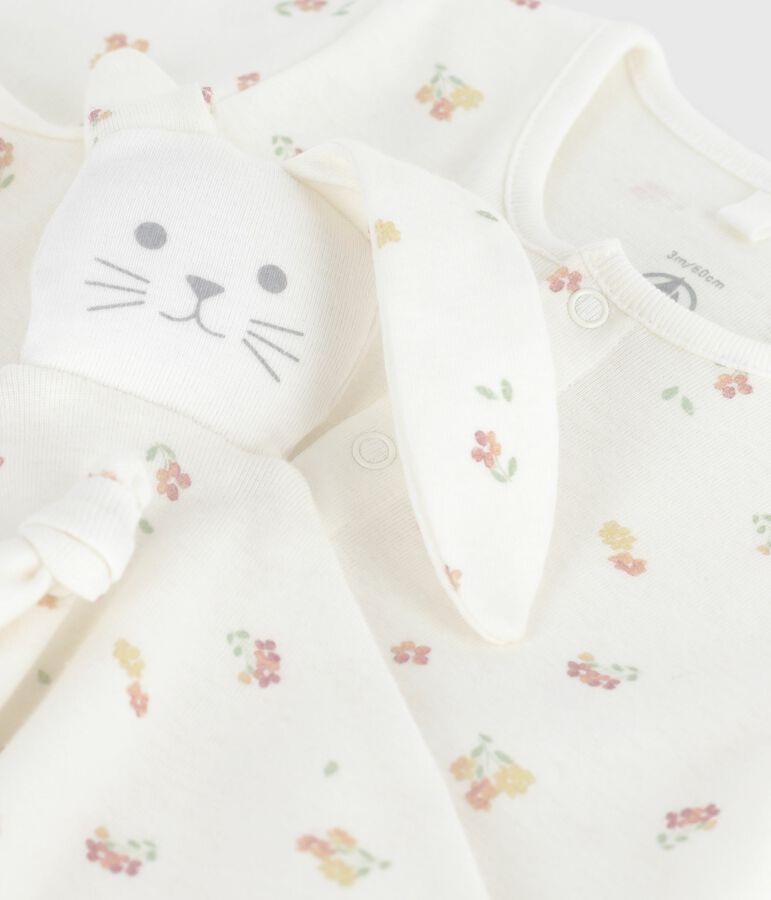 Newborn babies' floral-print cotton gift set multicolor