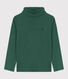 Children's plain cotton rollneck top