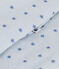 Babies' velour bodyjamas printed with tiny stars GOMME blue/BEACH