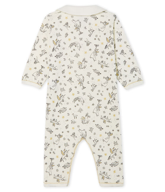 Baby Girls' Footless Ribbed Sleepsuit MARSHMALLOW white/MULTICO CN