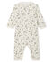 Baby Girls' Footless Ribbed Sleepsuit MARSHMALLOW white/MULTICO CN