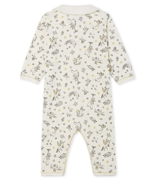 Baby Girls' Footless Ribbed Sleepsuit white/multicolor