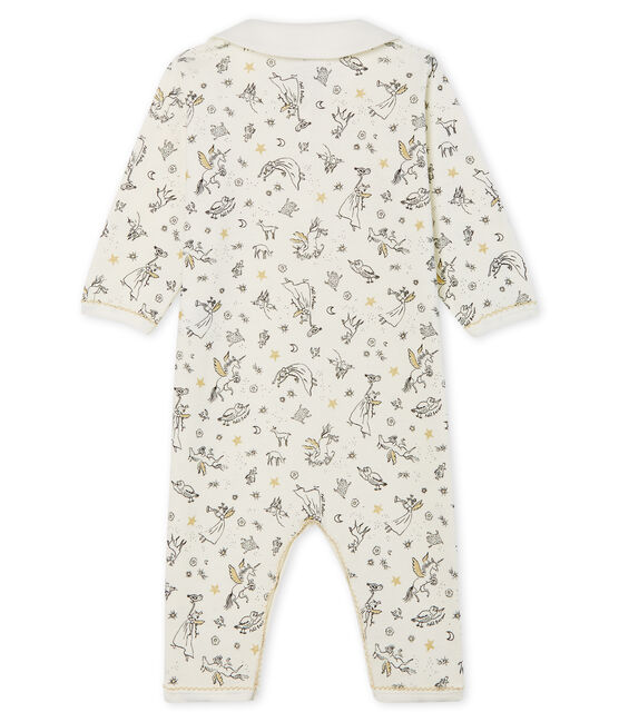 Baby Girls' Footless Ribbed Sleepsuit MARSHMALLOW white/MULTICO CN