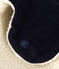 Children's corduroy and sherpa chapka SMOKING blue