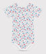 Babies' short-sleeved floral print cotton body
