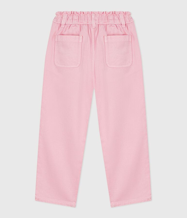 Children's cotton trousers pink
