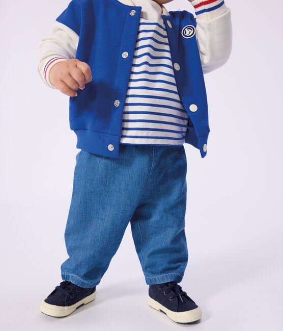 Babies' Light Denim Trousers DENIM CLAIR blue