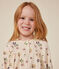 Girls' long-sleeved tube knit blouse AVALANCHE white/MULTICO