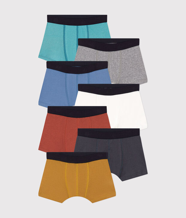 Children's cotton boxers - 7-pack multicolor
